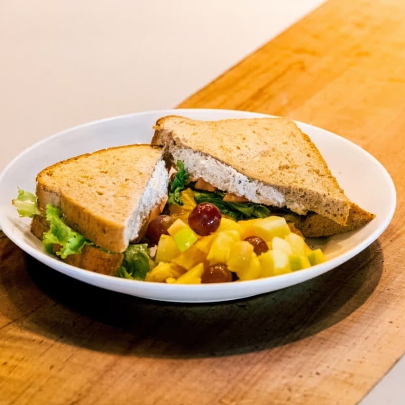 Chicken salad, catered by Brocheta Bistro
